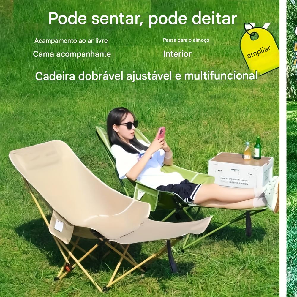 Cadeira Moon Dobrável Ajustável Portátil