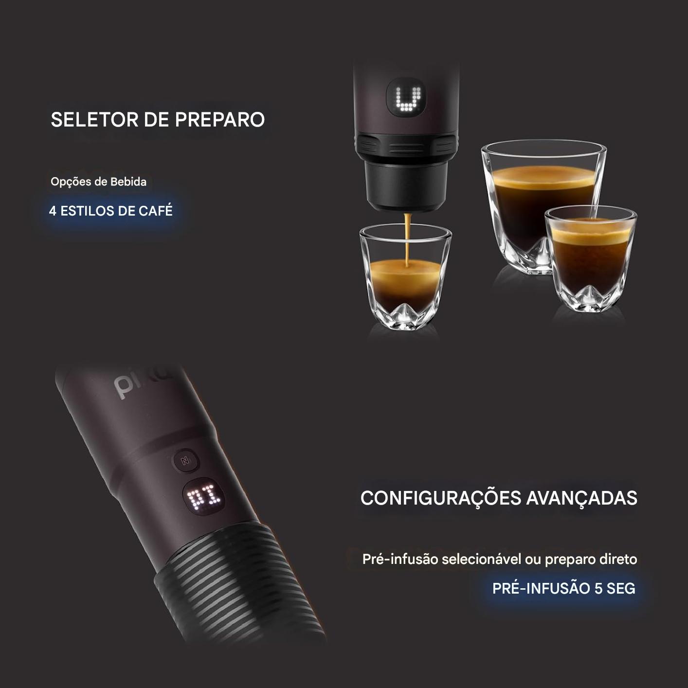 PIXA, Máquina de Café Elétrica e Portátil