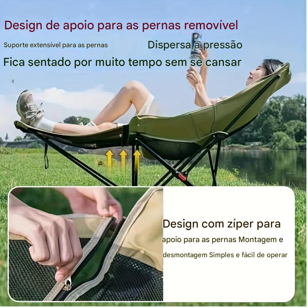 Cadeira Moon Dobrável Ajustável Portátil