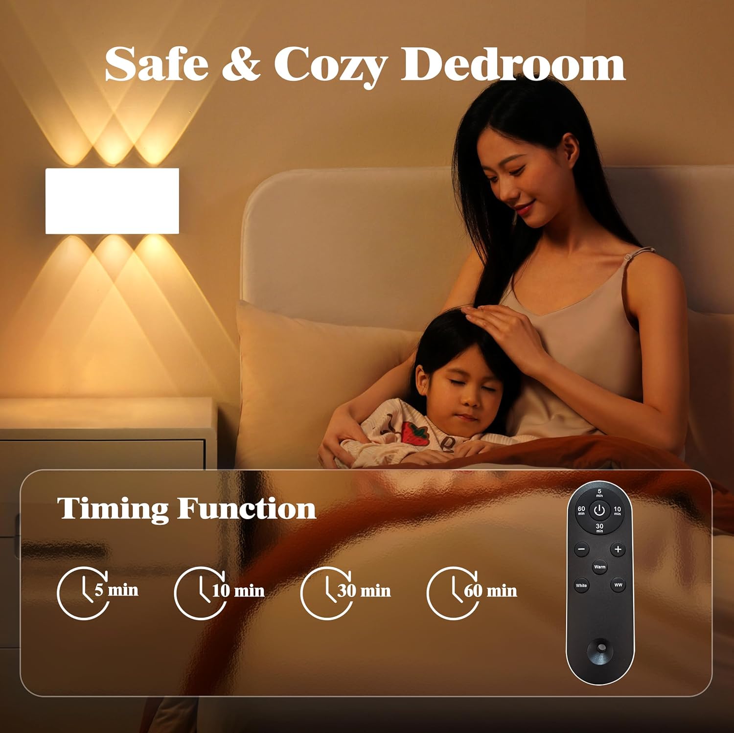 Shelprojsu LED Cordless Wall Sconce Set of 2, 5200mAh Rechargeable Battery Operated Wall Lamp with Remote Control, 3 Colors and Dimmable Magnetic Wireless Wall Light (Black, 2 PCS)
