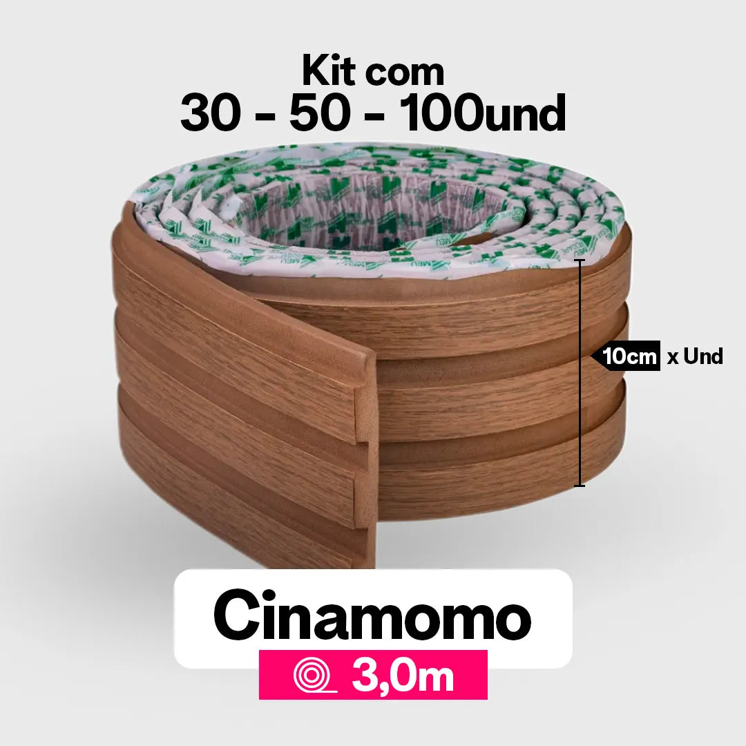 Kit Painel Ripado Autocolante 3M Laminado  | Linha Madeto | DIY