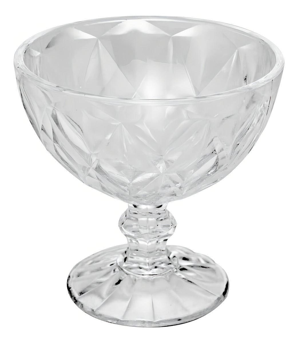 Jogo 12 Taças Diamond Lyor Sobremesa 250ml Transparente