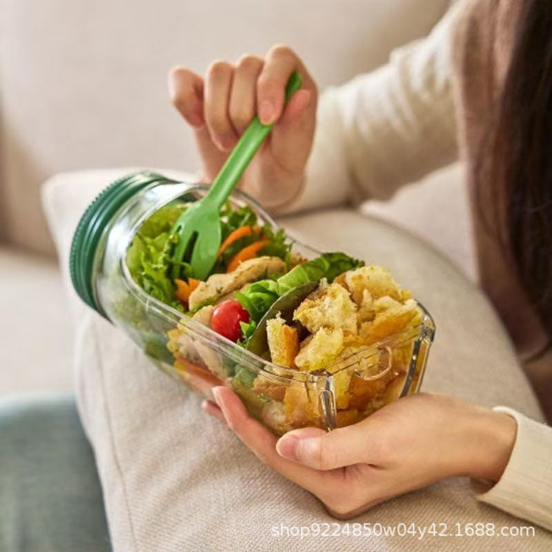 The Original Salad Pod, Portable Salad Jar And Box