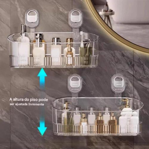 Caixa De Armazenamento De Sucção De Banheiro Sem Perfuração