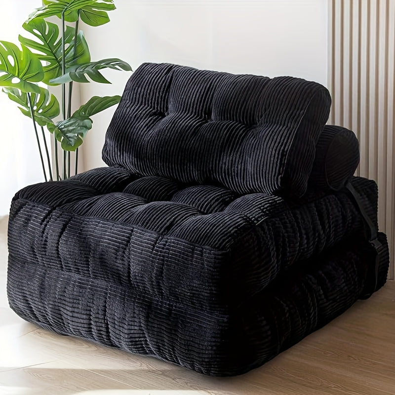 1 Sofá-Cama Dobrável com Tecido de Vácuo Comprimido - Design Minimalista Moderno que Poupa Espaço, Conforto Acolchoado Suave, Não Requer Montagem, Cama Portátil para Sala de Estar, Quarto de Hóspedes, Viagem - Fácil Armazenamento e Transporte, Sofá-Cama D