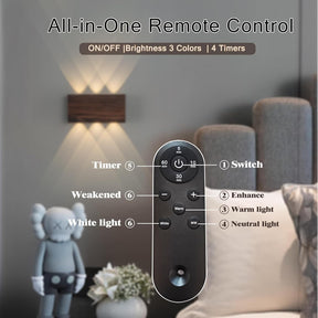 Shelprojsu LED Cordless Wall Sconce Set of 2, 5200mAh Rechargeable Battery Operated Wall Lamp with Remote Control, 3 Colors and Dimmable Magnetic Wireless Wall Light (Black, 2 PCS)
