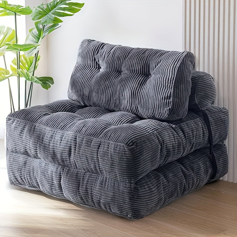 1 Sofá-Cama Dobrável com Tecido de Vácuo Comprimido - Design Minimalista Moderno que Poupa Espaço, Conforto Acolchoado Suave, Não Requer Montagem, Cama Portátil para Sala de Estar, Quarto de Hóspedes, Viagem - Fácil Armazenamento e Transporte, Sofá-Cama D