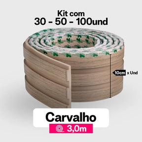 Kit Painel Ripado Autocolante 3M Laminado  | Linha Madeto | DIY