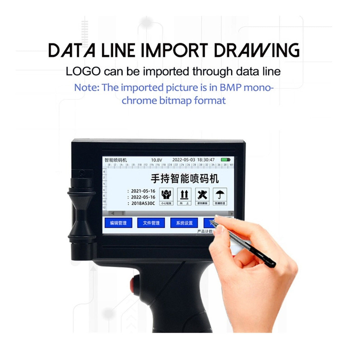 Impresora De Inyección De Tinta Inteligente De 12,7 Mm
