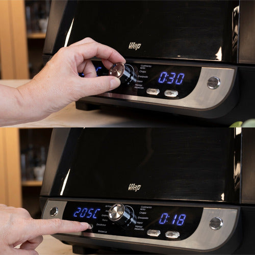 Fritadeira Air Fryer Barbecue Digital 12 Em 1 Led