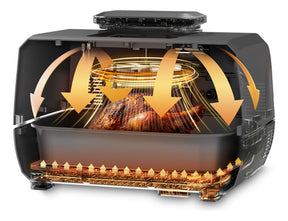 Fritadeira Air Fryer Barbecue Digital 12 Em 1 Led