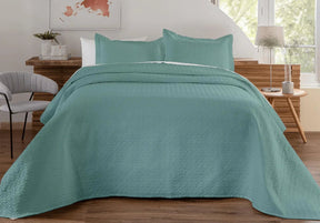 Kit Colcha de Cama Verde Carpentino