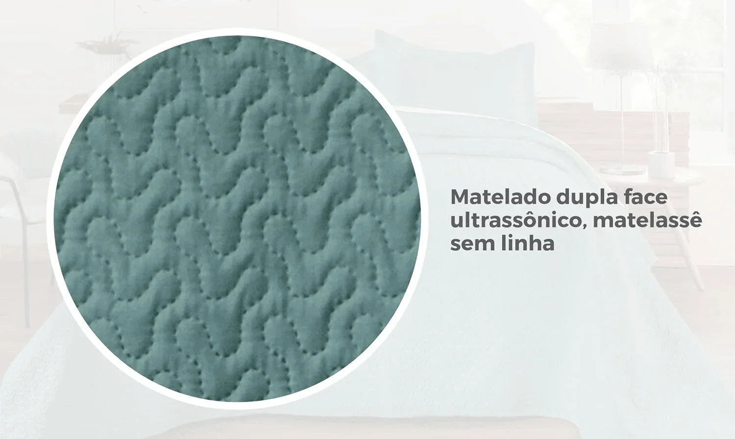 Kit Colcha de Cama Verde Carpentino