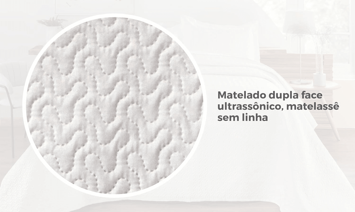 Kit de Colcha de Cama Branco