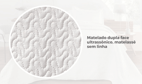 Kit de Colcha de Cama Branco